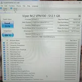 512Gb SSD Patriot Viper, 240Gb SSD Sandisk Ultra II, 2TB HDD Seagate Barracuda 2