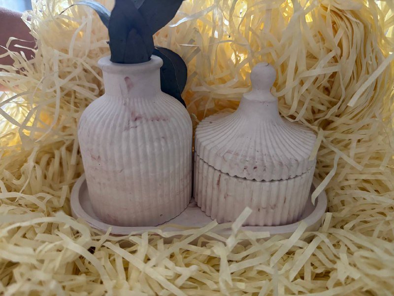 Вироби з гіпсу підставка, ваза, скринька для прикрас, епоксидна смола 3