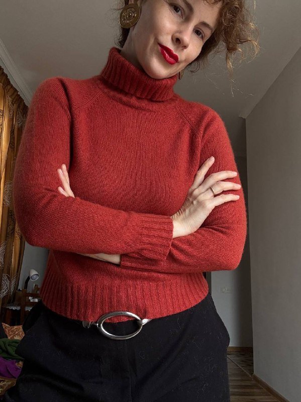 Свитер фуксия, темно-синий, серый, терракотовый джемперы 2