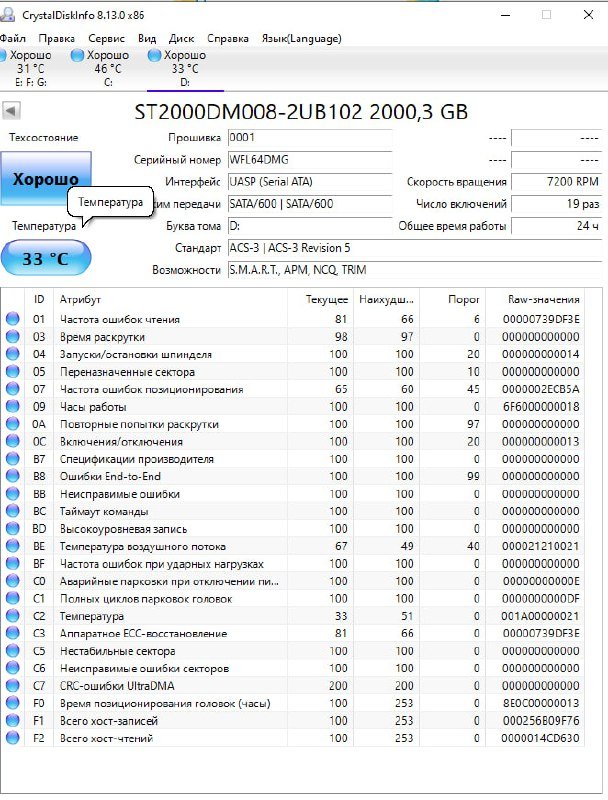 Набор HDD Seagate 2TB, 4TB и внешний корпус ORICO 5