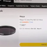 Фильтр Hoya ND 32 72 мм 3