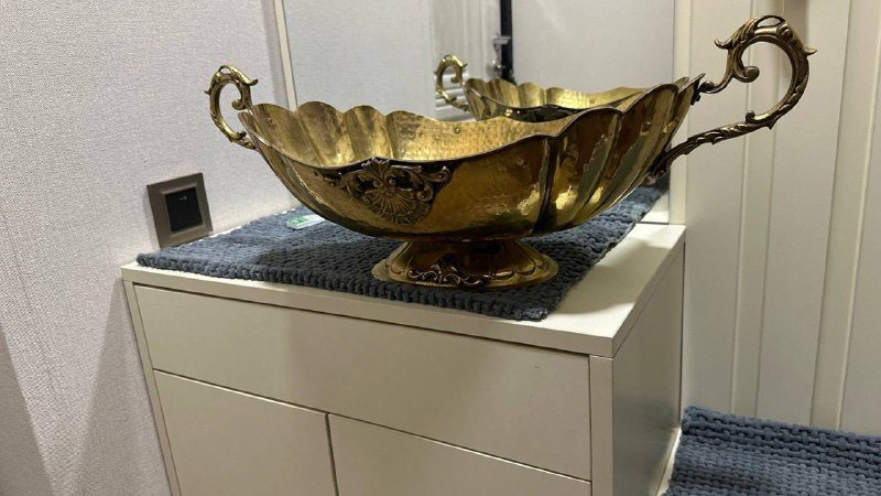 Фруктовница ваза из латуни