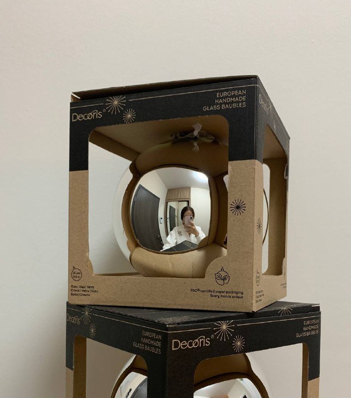 Металлический подсвечник, стеклянные шары 2 шт 2