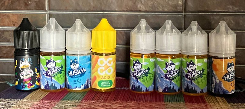 Жидкости для вейпа Husky, OG GO Acid, Vaporesso XROS 3