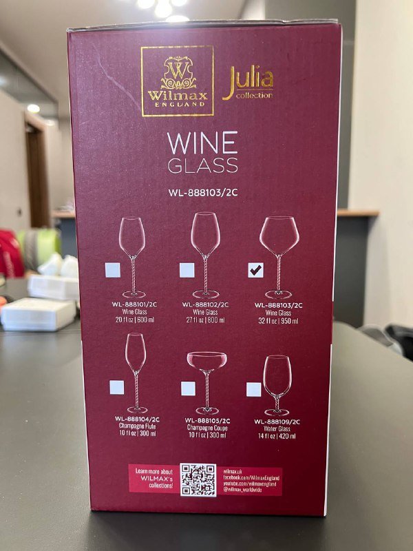 2 больших бокала на тонкой ножке 2