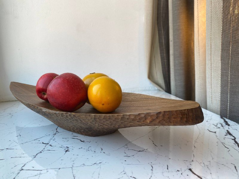 Точеное блюдо из грецкого ореха 2