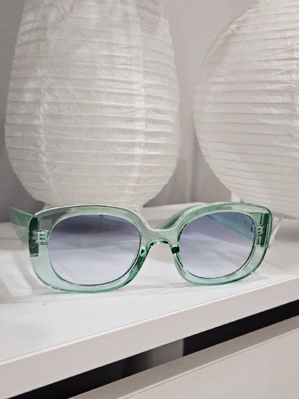 Женские очки в леденцовой оправе голубые стекла 3