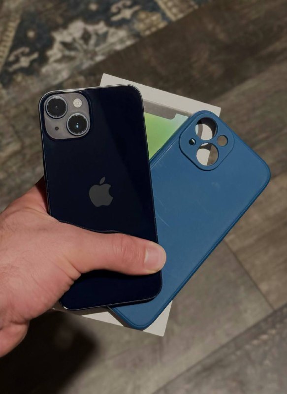 iPhone 14 128GB, чехол, коробка, кабель