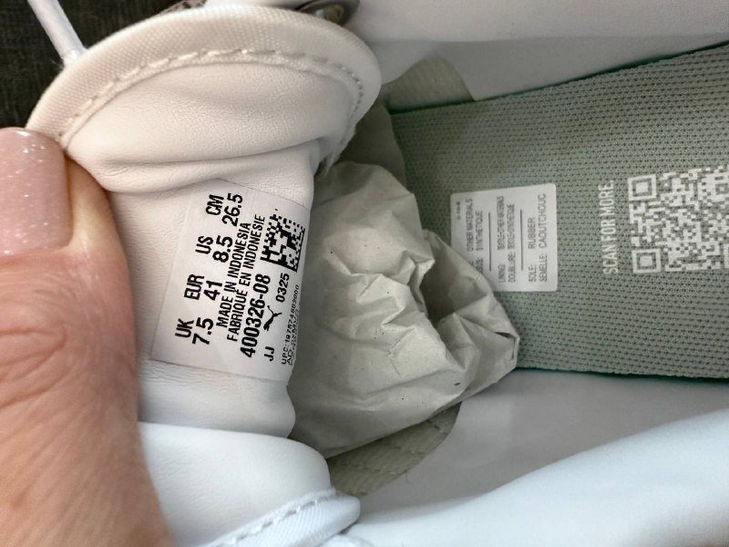 Белые мужские кроссовки Puma US 8,5 размер 2