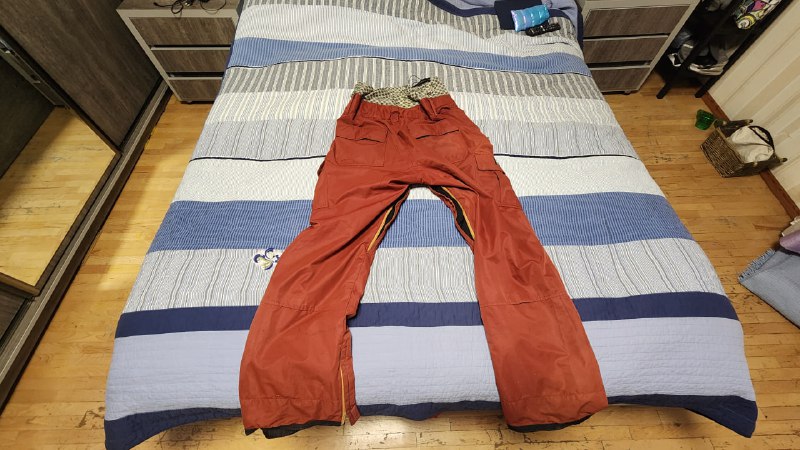 Neff Ski Pants Size XL Orange