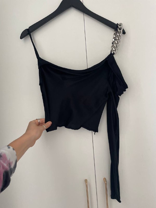 Атласный топ Zara S новый
