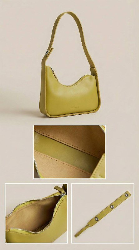 Трендовая сумка-хобо в оливковом цвете