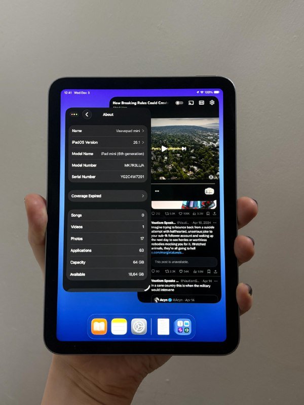 iPad mini 6 64GB бледно-фиолетовый