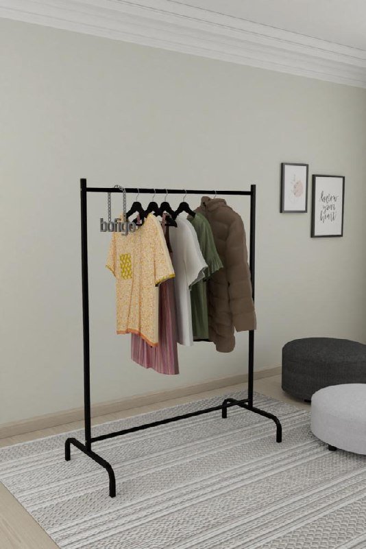 Вешалка рейл металлическая с меламином