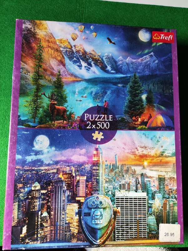 Пазлы 2 штуки по 500 деталей