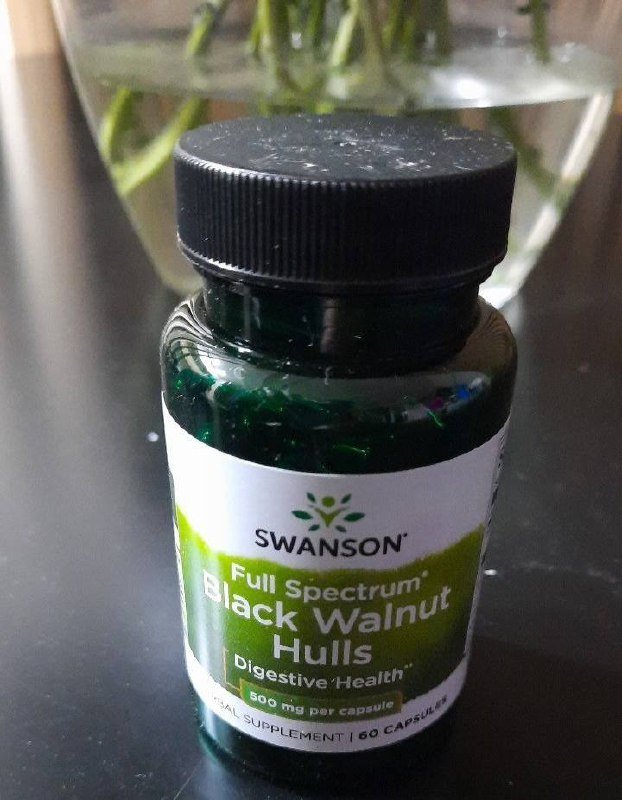 Скорлупа чёрного ореха для антипаразитарного протокола