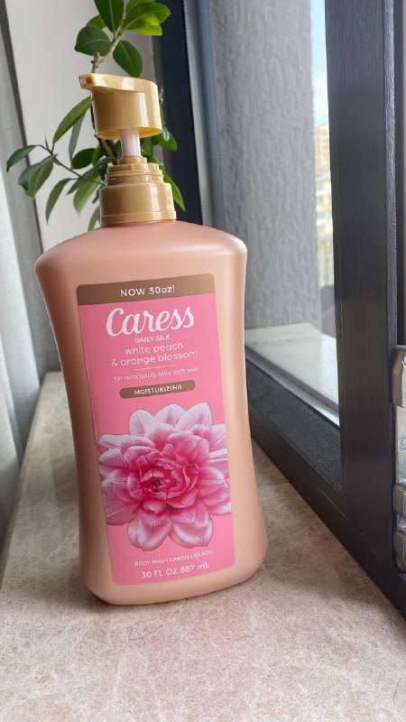 Увлажняющий гель для душа Caress White peach and Orange blossom