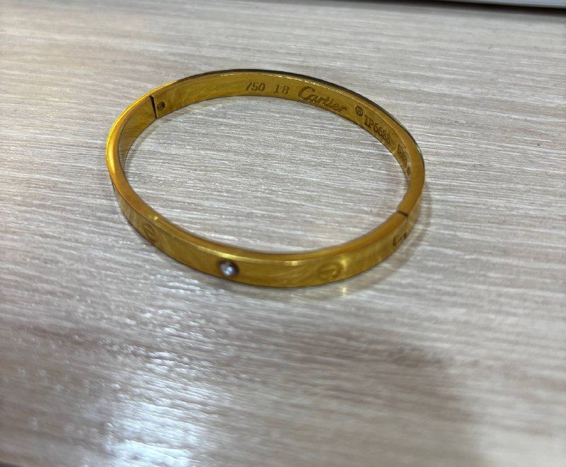 Браслет Cartier Love реплика позолота 18К