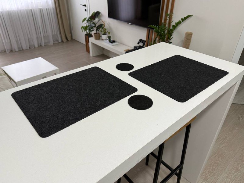 Подставки под тарелки и кружки из фетра