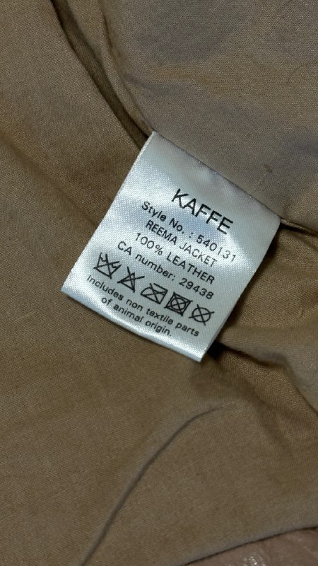 кожаная куртка-косуха Kaffe (S-M)