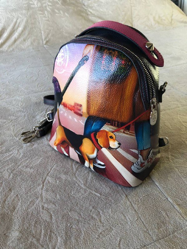 Сумочка-рюкзачок из натуральной кожи Guranny