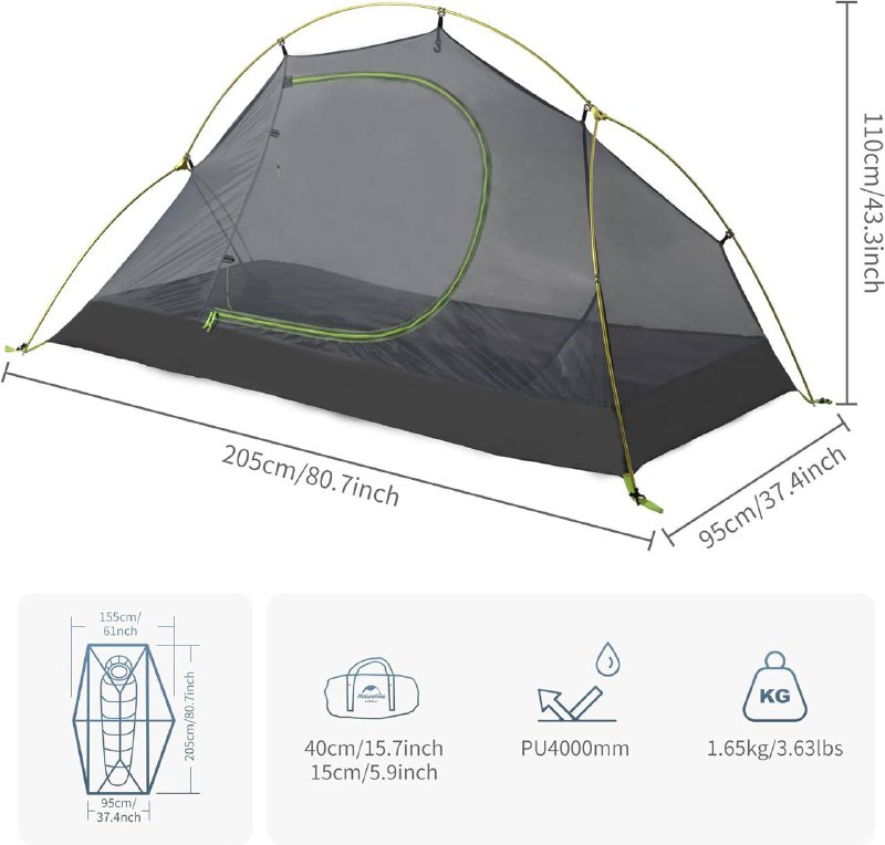 Naturehike bikepacking tent 2