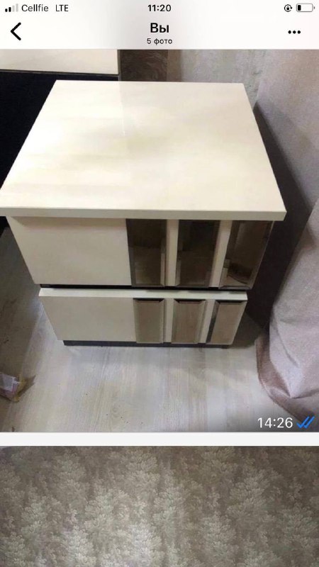 Шкаф, кровать с матрасом, комод, прикроватная тумбочка 4