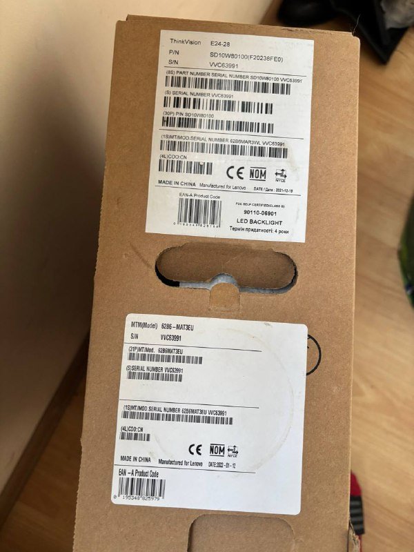 Монитор Lenovo ThinkVision E24-28 23.8 дюймов 4