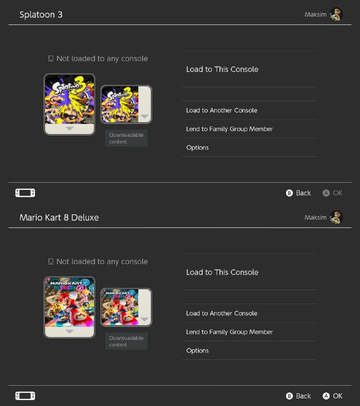 Аккаунт с 39 играми для Nintendo Switch 3