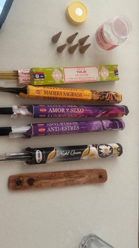 Аромапалочки 59 штук, 6 конусов, подставка 2