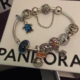 Браслет Pandora с шармами 19 размера 3