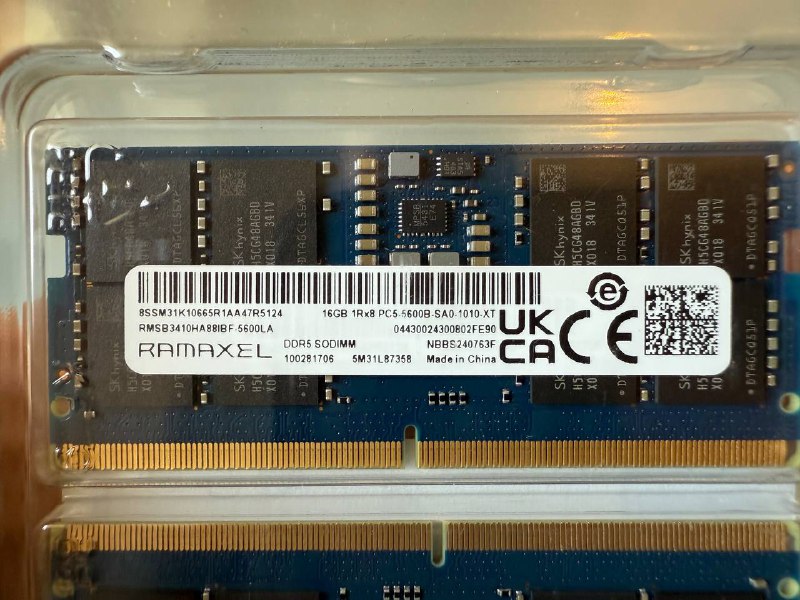 Оперативная память Ramaxel 32GB DDR5 5600 SODIMM 3