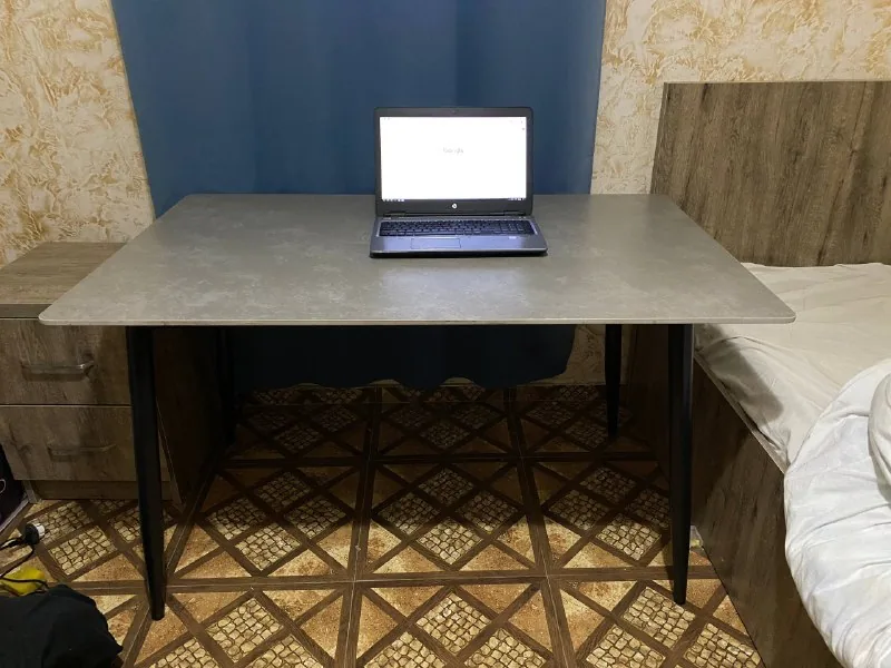 Большой стол из керамогранита 130×80 см 1