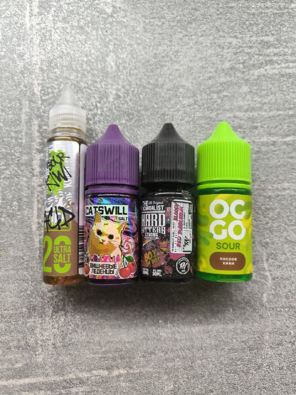 Жидкости для вейпа Hotspot Acid Ultra, Catswill, Scandalist, OGGO