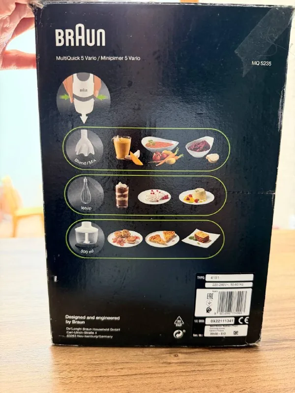 Блендер Braun, миксер, миска, противень, кольцо, казан 3