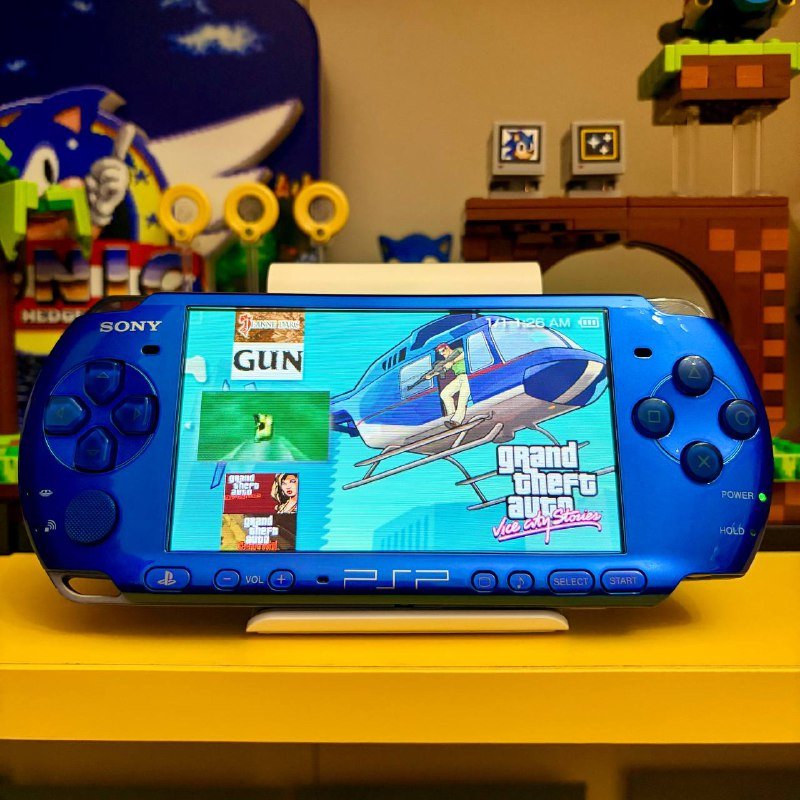 PSP 3000 Radiant Blue портативная ретро консоль