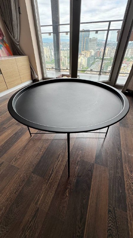 Кофейный столик Jysk RANDERUP Ø75 black