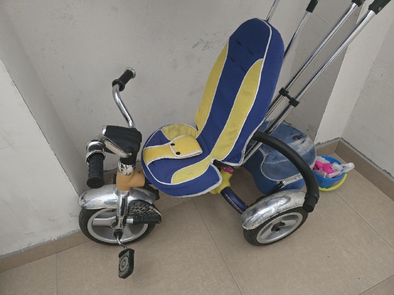 Детский велосипед-коляска 4