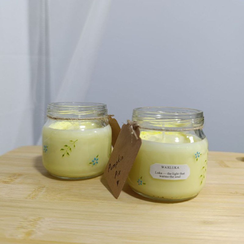 Свечи ручной работы из соевого воска 2 шт 2