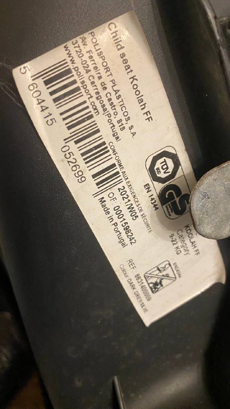 Детское велокресло Polisport 3