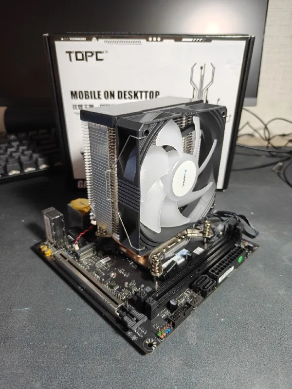 ITX плата с процессором и кулером 1