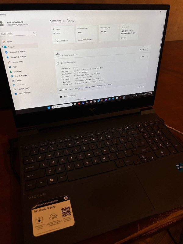 Игровой HP Victus 15-fa0031dx ноутбук 4