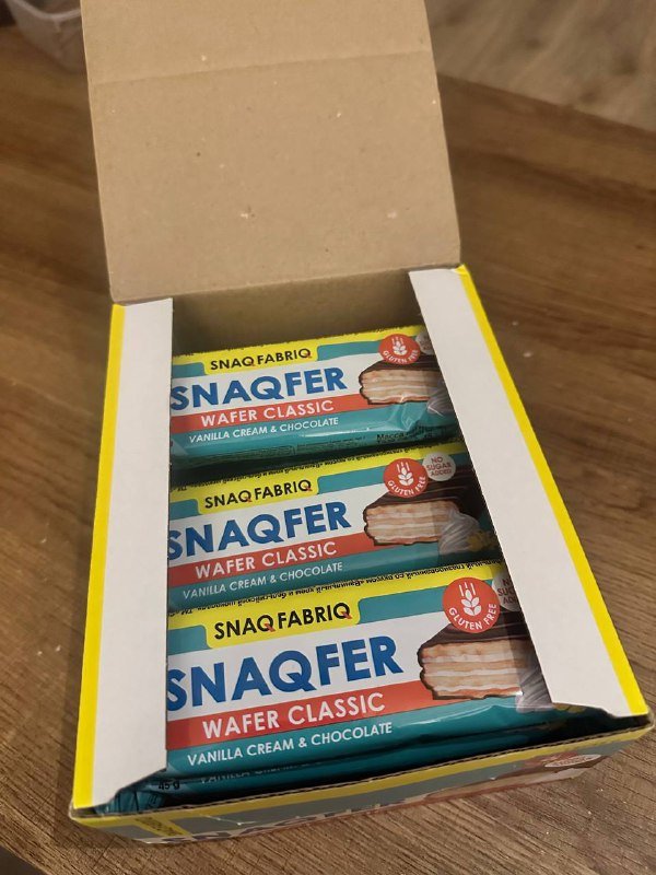 Коробка вафель без сахара Snaqfer 2