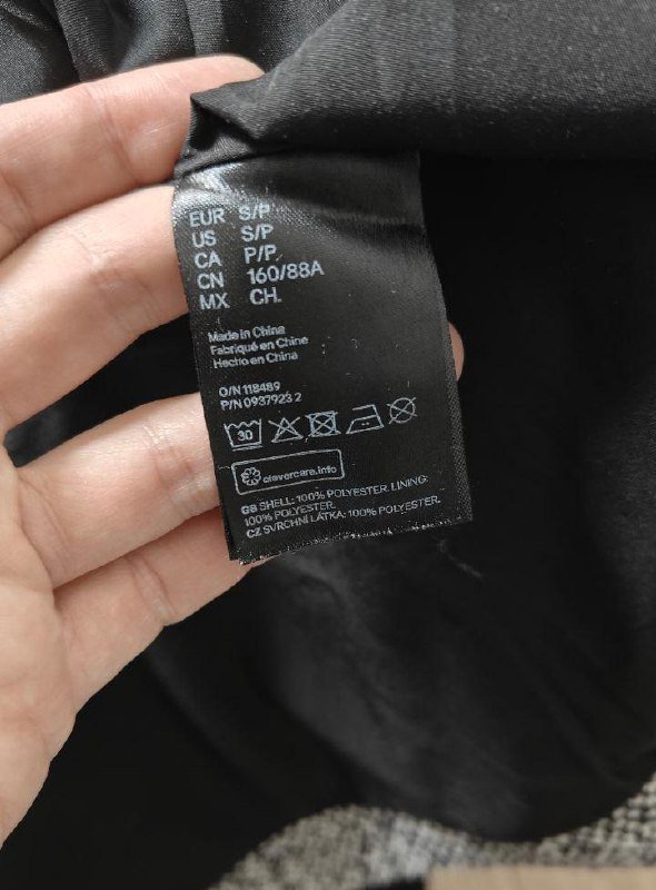 Пальто женское H&M размер S полиэстер теплое зимнее 7