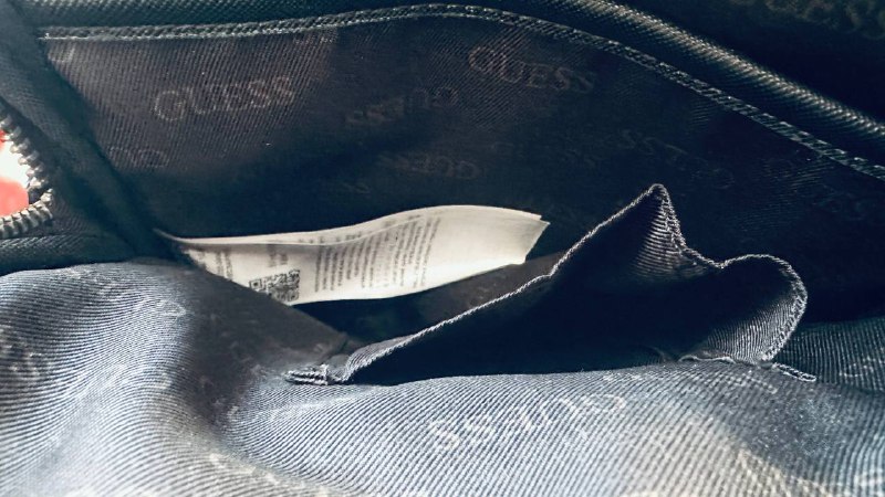 Сумка Guess, черная, мессенджер 3