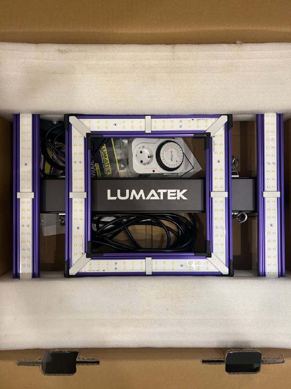 GrowBox Dobermann Airontek, LUMATEK LED ATS 200W PRO, вентиляторы, фильтр, экстрактор 5