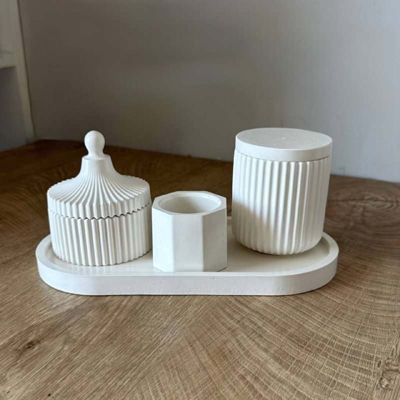 Набор для ванной из гипса