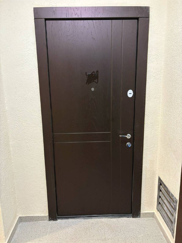 Дверь от застройщика после ремонта 4