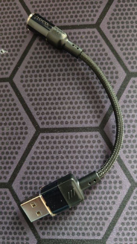 HOCO LS37 адаптер USB-A на Aux Jack 3.5 мм