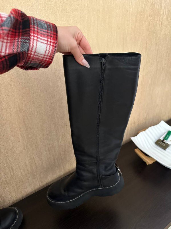 Кожаные сапожки 38.5-39 размер 2